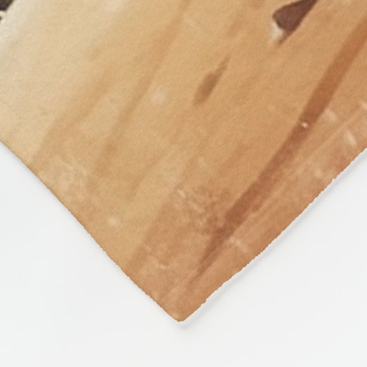 Australische Aboriginal-thema Kangoeroe Scene Fleece Deken (Hoek)