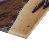 Australische Aboriginal-thema Kangoeroe Scene Snijplank (Hoek)