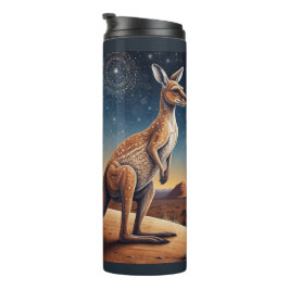 Australische Aboriginal-thema Kangoeroe Scene Thermosbeker