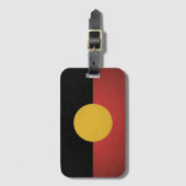 Australische Aboriginal-vlag Bagagelabel (Voorkant (verticaal))