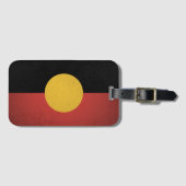 Australische Aboriginal-vlag Bagagelabel (Voorkant (horizontaal))