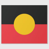 Australische Aboriginal vlag Cadeaupapier (Vlak)