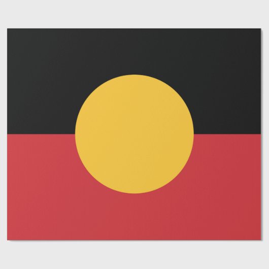 Australische Aboriginal vlag Cadeaupapier (Vlak)