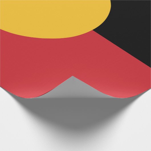 Australische Aboriginal vlag Cadeaupapier (Hoek)