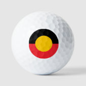 Australische Aboriginal-vlag Golfballen (Voorkant)