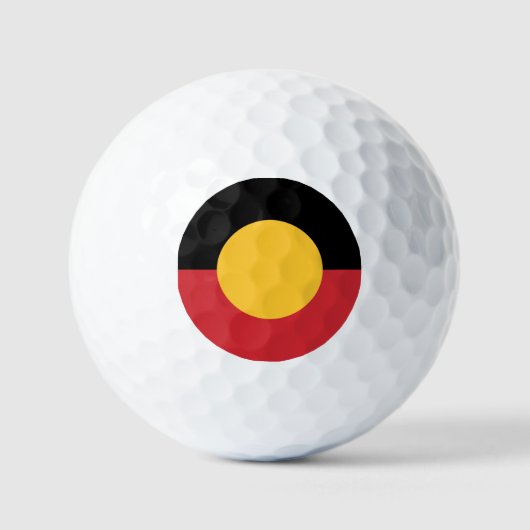 Australische Aboriginal-vlag Golfballen (Voorkant)
