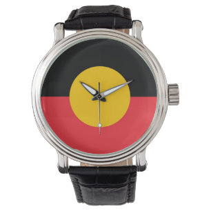 Australische Aboriginal vlag Horloge