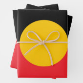 Australische Aboriginal vlag Inpakpapier Vel (In situ)