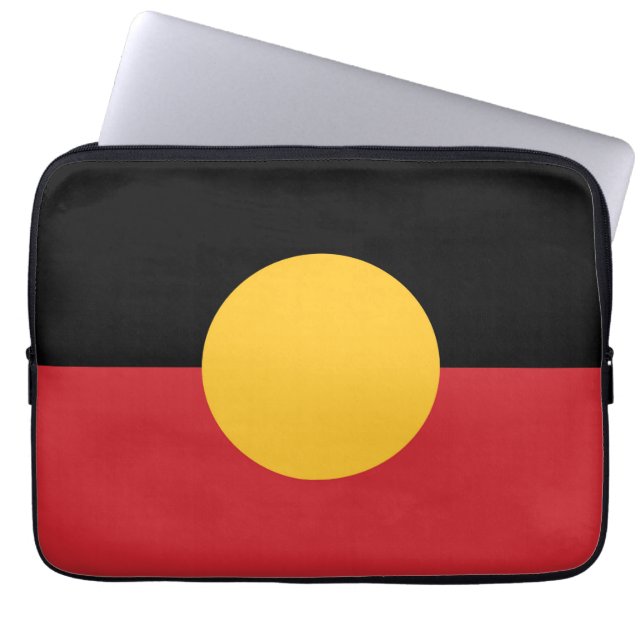 Australische Aboriginal vlag Laptop Sleeve (Voorkant)