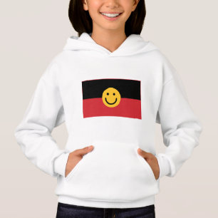 Australische Aboriginal vlag met glimlach