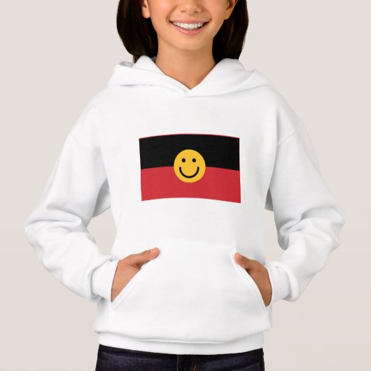 Australische Aboriginal vlag met glimlach (Voorkant)