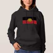 Australische Aboriginal vlag met glimlach Hoodie (Voorkant)