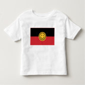 Australische Aboriginal vlag met glimlach Kinder Shirts (Voorkant)