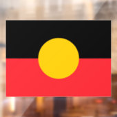 Australische Aboriginal vlag Raamsticker (Vel 2)