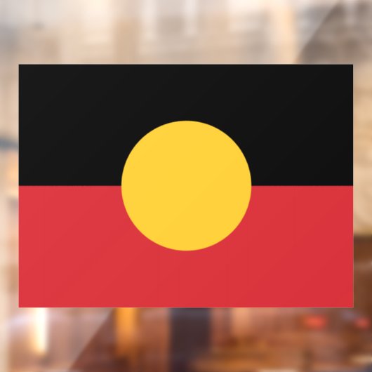 Australische Aboriginal vlag Raamsticker (Vel 2)
