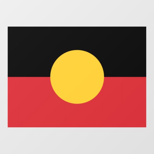 Australische Aboriginal vlag Raamsticker (Vel)