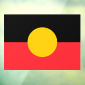 Australische Aboriginal vlag Raamsticker (Vel 3)
