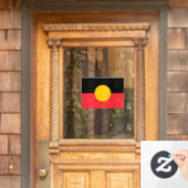 Australische Aboriginal vlag Raamsticker (Huis Deur)