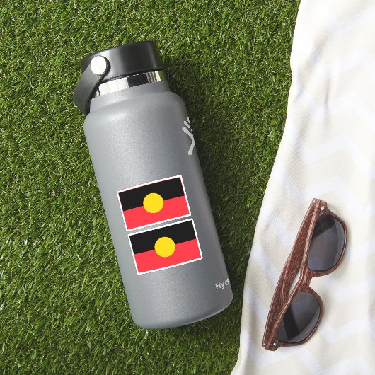 Australische Aboriginal vlag Sticker (HydroFlask Insitu)