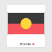 Australische Aboriginal vlag Sticker (Vel)