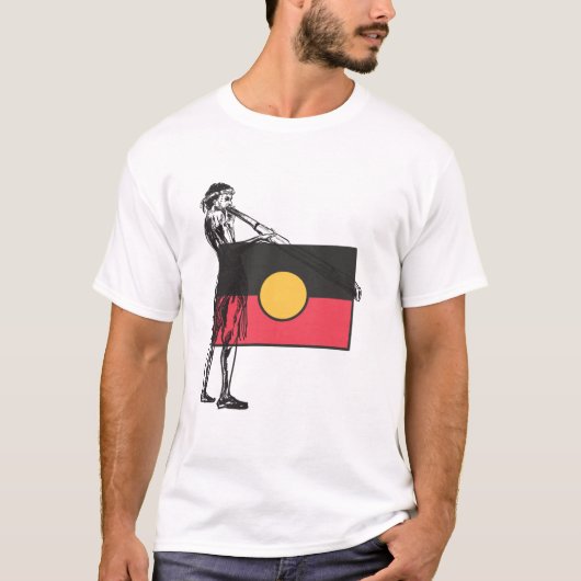 Australische Aboriginal-vlag T-shirt (Voorkant)
