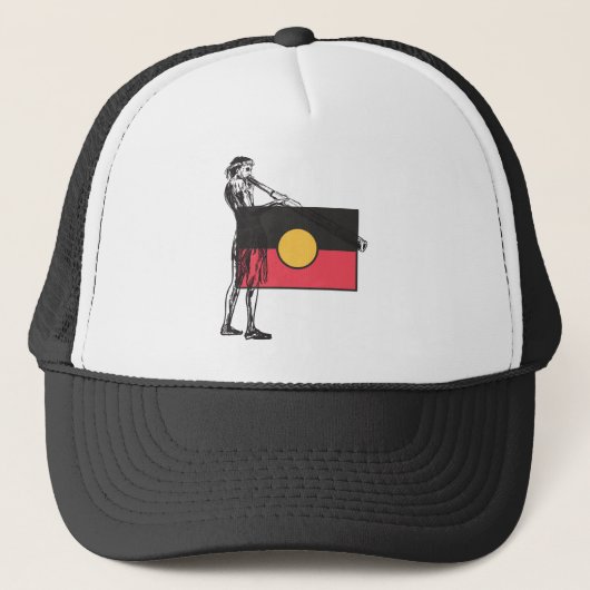 Australische Aboriginal-vlag Trucker Pet (Voorkant)