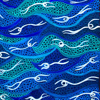 Australische Aboriginal Water Spirits Leggings