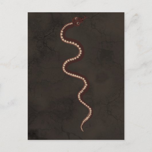 Australische aboriginal woestijnslangenkunst briefkaart (Voorkant)