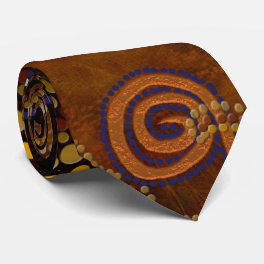 Australische aboriginal woestijnwarmte & wilde die stropdas (Opgerold)