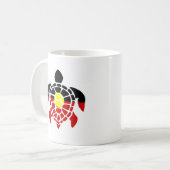 Australische Aboriginal Zee Turtle Koffiemok (Voorkant links)