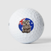 Australische Allermooiste Wombat Golfballen (Voorkant)