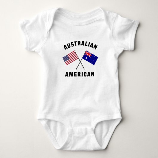 Australische Amerikaanse vlag Romper (Voorkant)