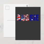 Australische Amerikaanse vlag usa Proud op 4 juli Briefkaart (Voorkant / Achterkant)