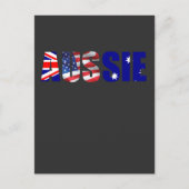 Australische Amerikaanse vlag usa Proud op 4 juli Briefkaart (Voorkant)