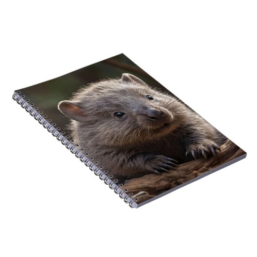 Australische Baby Dieren De Wombat, Notitieboek (Rechterzijde)