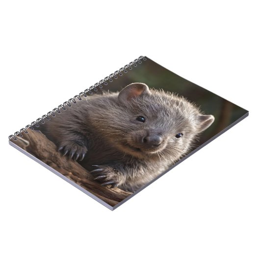 Australische Baby Dieren De Wombat, Notitieboek (Linkerzijde)