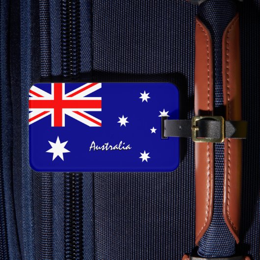Australische Bagagelabels, patriottische Australis Bagagelabel (Voorkant Insitu 4)