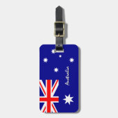 Australische Bagagelabels, patriottische Australis Bagagelabel (Voorkant verticaal)