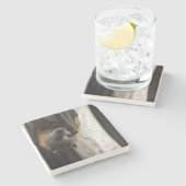 Australische bat stenen onderzetter (Zijkant)