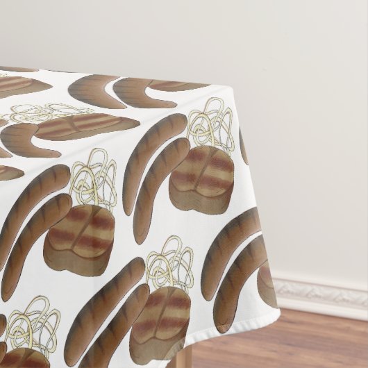 Australische BBQ Cookout Barbecue Steak Sausages Tafelkleed (Voorbeeld)