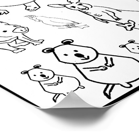 Australische bedreigde dieren, Poster (Hoek)