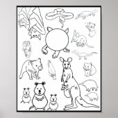 Australische bedreigde dieren, Poster (Voorkant)