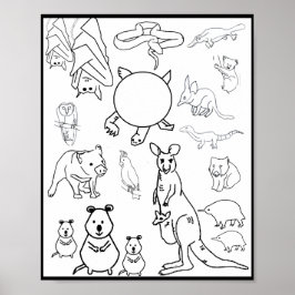 Australische bedreigde dieren, Poster