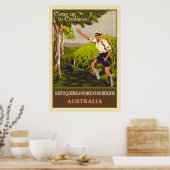 Australische  bergreis poster (Keuken)