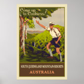Australische  bergreis poster (Voorkant)