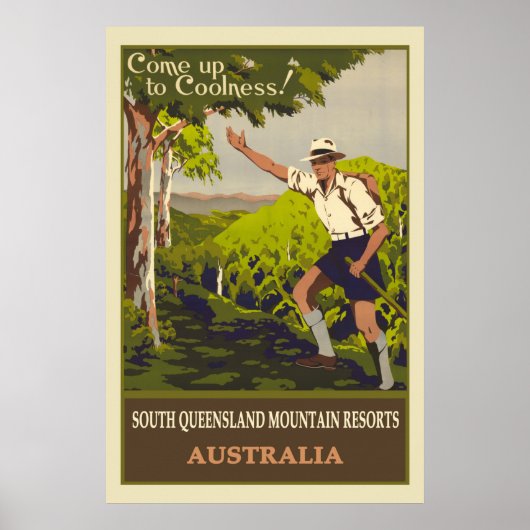 Australische  bergreis poster (Voorkant)