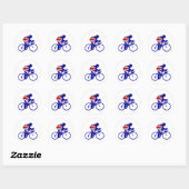 Australische biker ronde sticker (Vel)