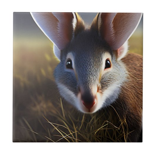 Australische Bilby Alert, keramische Tegel Tegeltje (Voorkant)