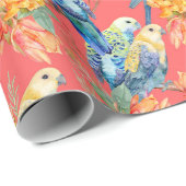 Australische bleekkoprosella tuin cadeaupapier (Rol Hoek)