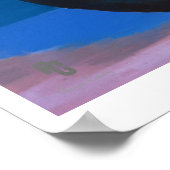 Australische Bleke Rosella en wilde bloemen Poster (Hoek)